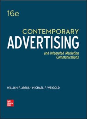 Contemporary Advertising 16th Edition Arens